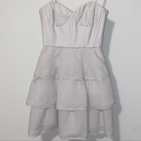 BCBG Maxazria Short Corset Tiered Dress - Picture 1 of 7